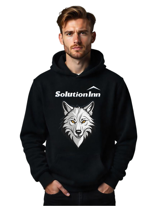 White Fox Printed Hoodie